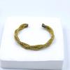 Chic Metal Twist Braid Open Bracelet - European & American Niche Design, Cold Temperament Style