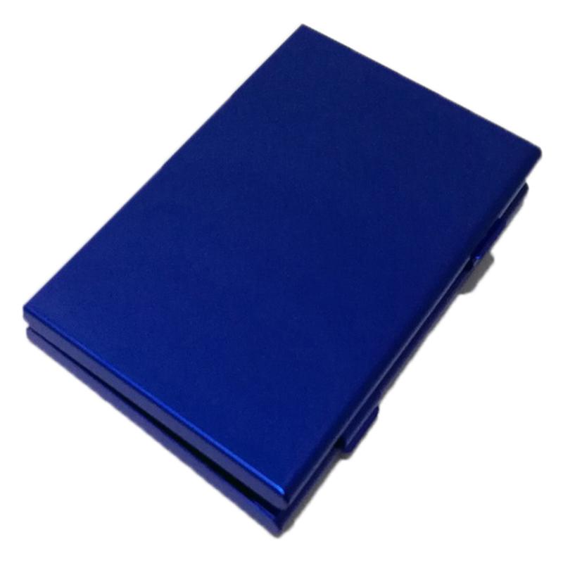 

Алюминиевый бокс для карт Память телефона Бокс для SIM-карт Упаковка для карт Коробка для хранения синий