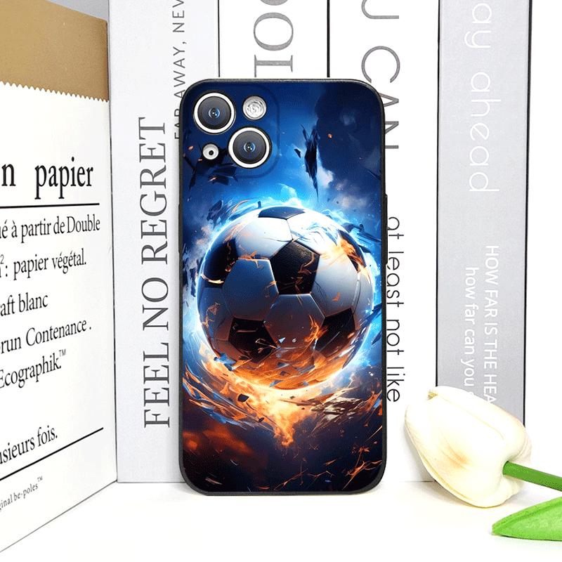 Creative Lightning Football Printed Phone Case for iPhone 17 16 12 11 14 13 15 Pro Max Mini XS MAX XR 7 8 14Plus TPU Soft Cover
