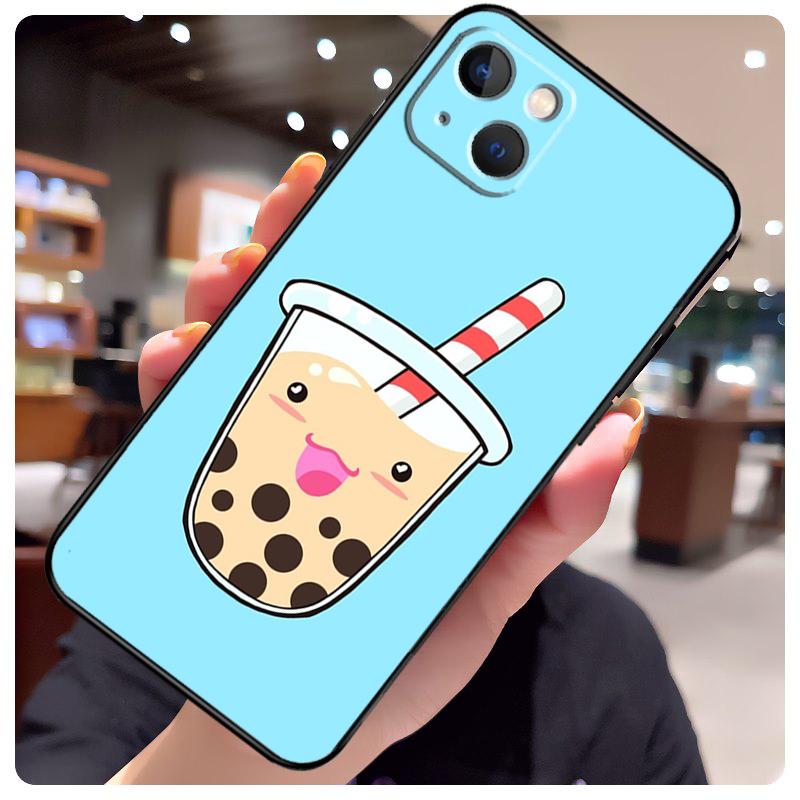 Boba Milk Tea Case For iPhone 13 Pro Max 16 15 11 12 14 17 Pro Max mini 15 16 Plus 16e 17 Air Phone Cover