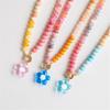 Elegant Handmade Flower Bead Necklace Multicolor Glass Beads Jewelry For Everyday Fashion Accessories