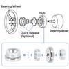 5 & 6 Hole Car Automobile Steering Wheel Hub Adapter Polished Short Hub Connector Car Accessories for Chevrolet, GMC, Pontiac