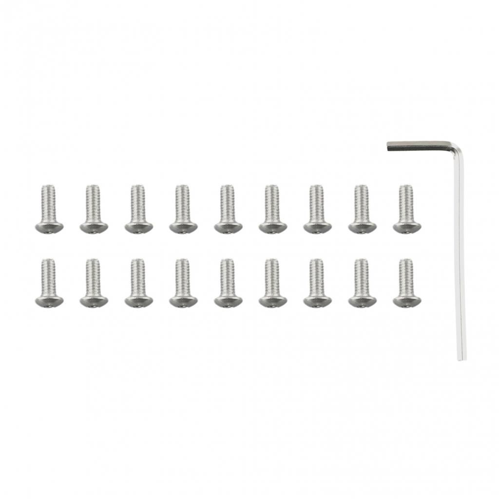 Silver Screws Steel 18 X Screws Mounting Replacement