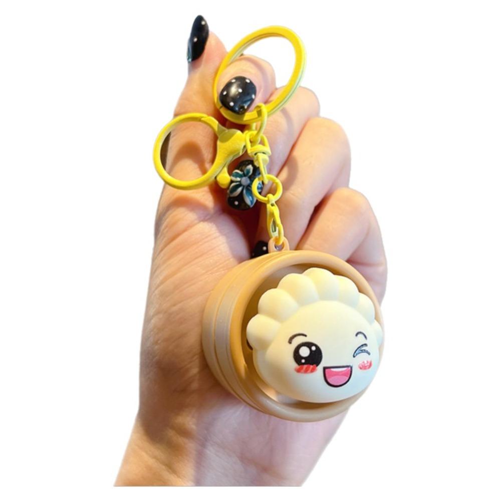 Light-up Press Keyboard Keychain Mini Sensory Clicker Toys Cute Button Clicker Keyring Kids Toy