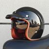 ORZ NEW adult motorcycle helmet retro cruise 3/4 motorcycle half helmet with sun visor DOT approved