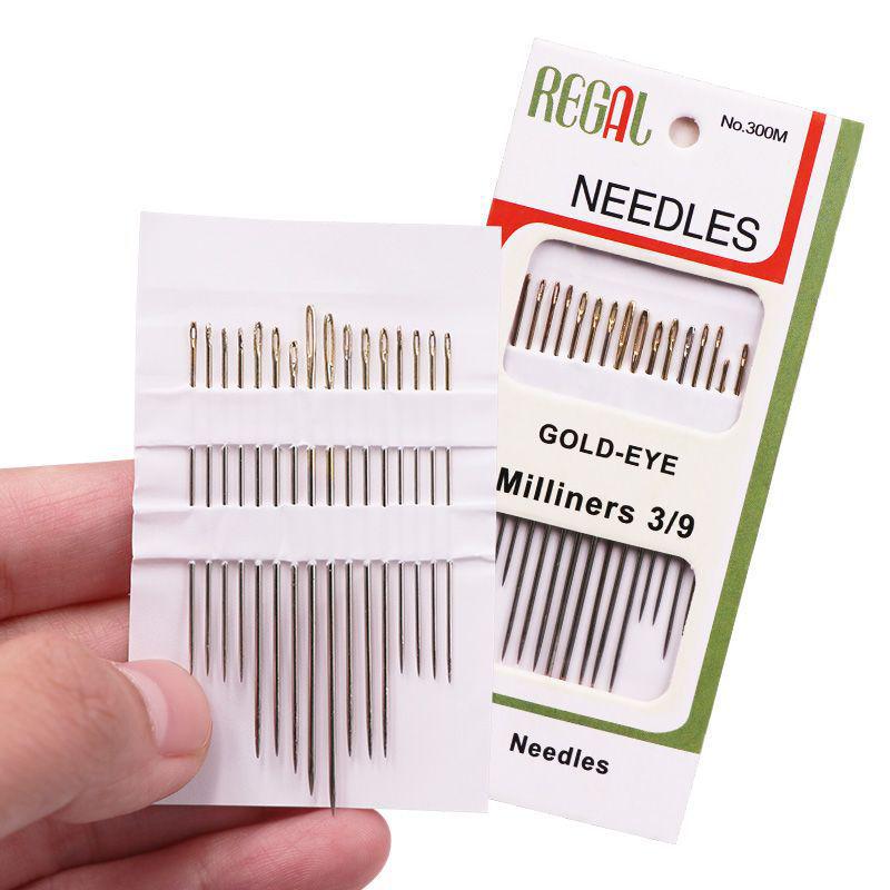 29N Black & White Polyester Hand Sewing Thread - 5 Rolls