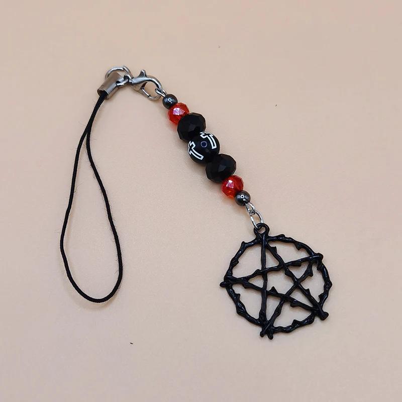 Funky Y2K Hand Beaded Phone Keychain Charm Strap Kawaii Cute Chain Lanyard Pendant Girl Gift for IPhone/Samsung/HUAWEI
