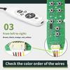 5 Pin Female Plug DN-34A 9 Button Recliner Remote Controller for Heat Vibration & Up/Down, 3 Vibration Mode & 3 Massage Time Option with 1 USB