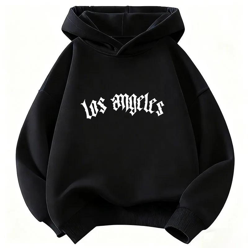 Neuer stylischer Herbst-/Winter-Kinder-Sport-Hoodie mit Los Angeles Buchstabenprint, Unisex, lässiger Stil.