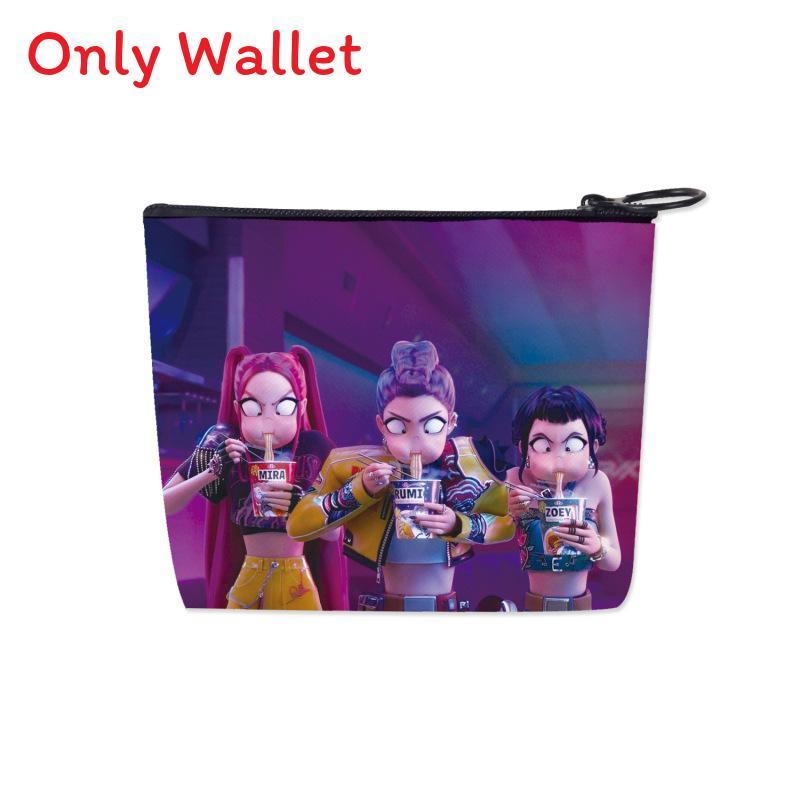 Kpop Demon Hunters Pen Case Large Capacity Pu Storage Bag For Students And Office Use