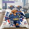 Kylian Mbappe Custom Name Pattern Bedding Quilt Set Quilt Cover Pillowcase Home Birthday Gift(1 * duvet cover + 2 * pillowcase, without core)