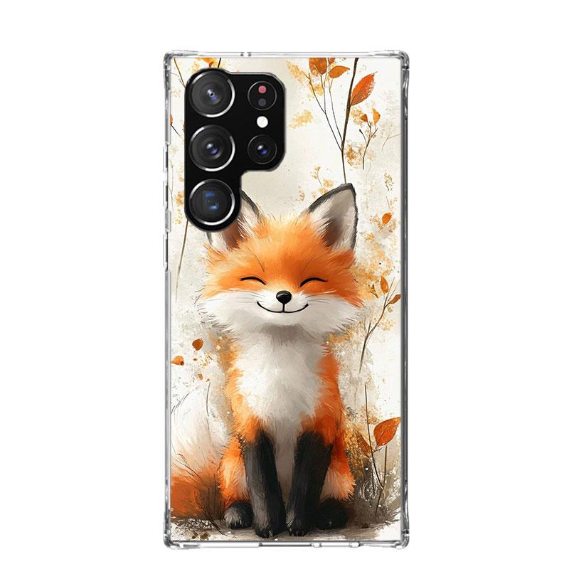 Animal Fox Phone Case For Samsung Galaxy S26 S25 Edge S24 S23 FE S22 Ultra S21 Plus S20 + Fundas Cover Coque Galaxy S25 S24 S23
