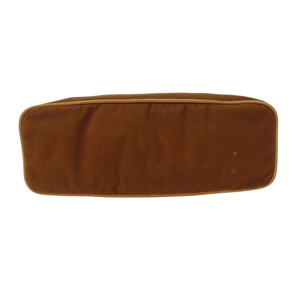 Used HERMES Pouch Bored Pouch TGM Cotton Brown Brown Accessory Case