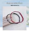 S925 Sterling Silver Red Rope Bracelet Pair - Acacia Bean Good Luck Valentine's Day Gift.