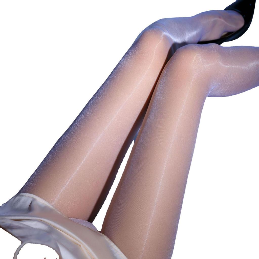 Ling Tiansheng Ultra-Thin Seamless Silky Black Stockings for Men