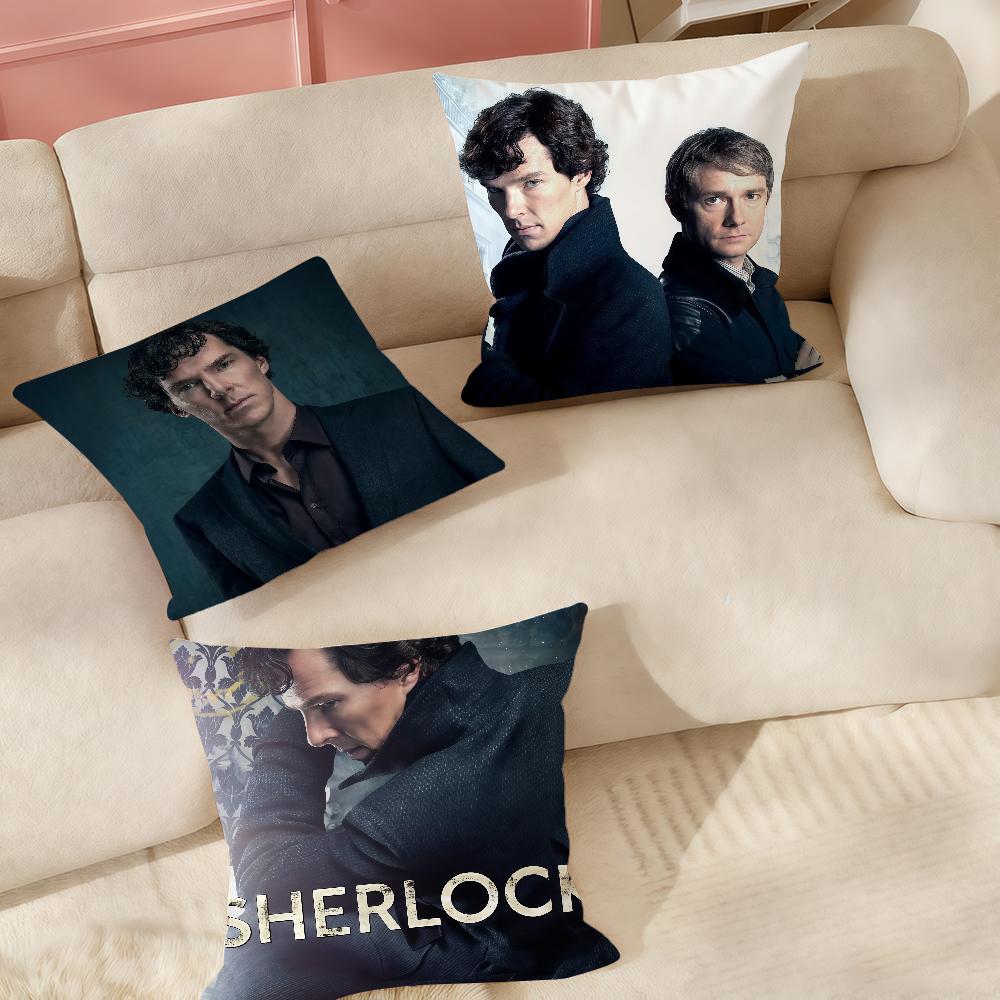 Movie SSherlock HHolmes Pillow Case Suitable For Bedrooms Living Rooms Cars Home Decoration
