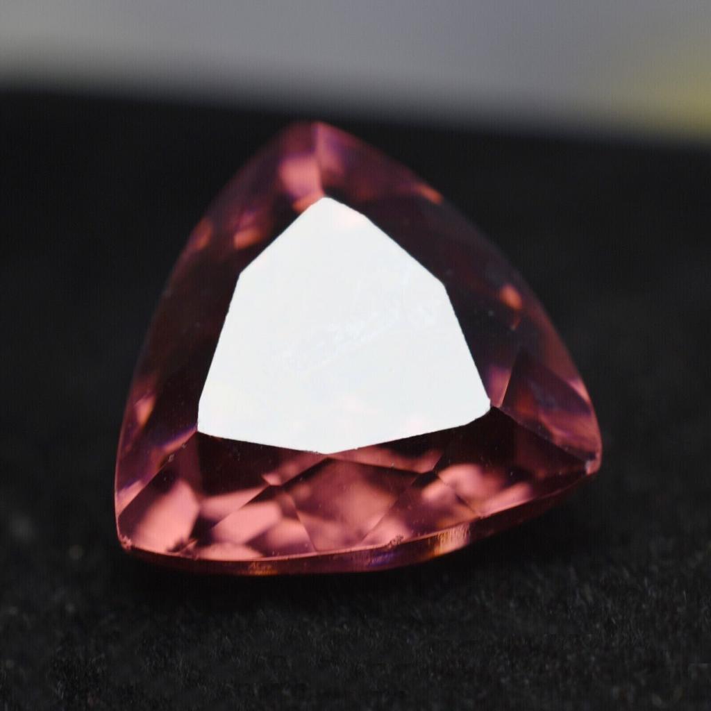 Trillion Natural Padparadscha Sapphire 9.00 Ct Fabulous Certified Gemstone