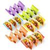 4Pcs Plastic Taco Holders Triangle Mexican Pancake Stand Creative Food Pallet  Tortilla