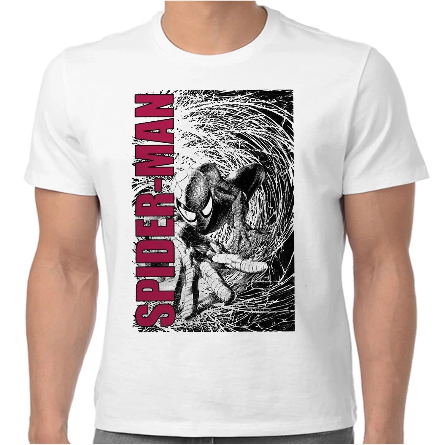 Spider Man T Shirt White Amazing Spidey Superhero Marvel New Official XXL XL