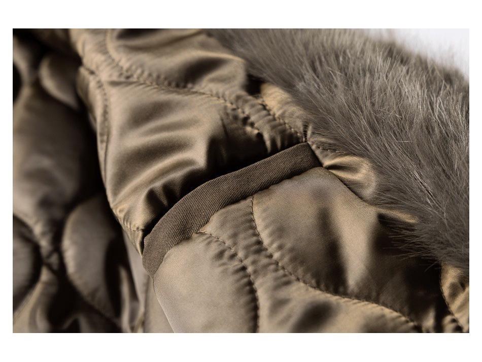 CROWD CITY Unisex Retro Fur Collar Stand Cotton Jacket - Loose, Warm Winter Coat Y614