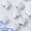 Silver-Plated Y2K Acrylic 3D Spacer Beads for DIY Jewelry Bracelets