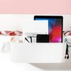 Bedside Storage Basket Hook Hanging Storage Box Rail Organization Shelf for Dormitory   Living Room