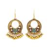 Flower Geometric Round Hollow Ear Hook Temperament High-end Earrings for Women