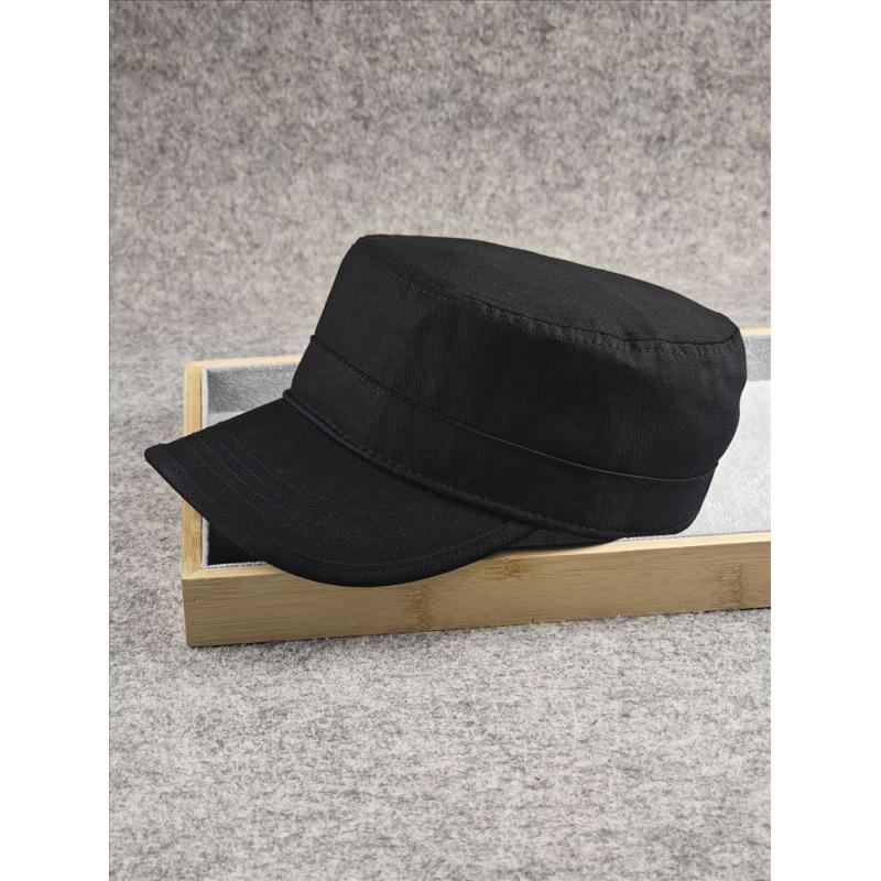 Soft Top Small Head Circumference Flat Top Hat Solid Color Casual Cap Small Size Women's Hat Simple Fashion Couple Men's Hat