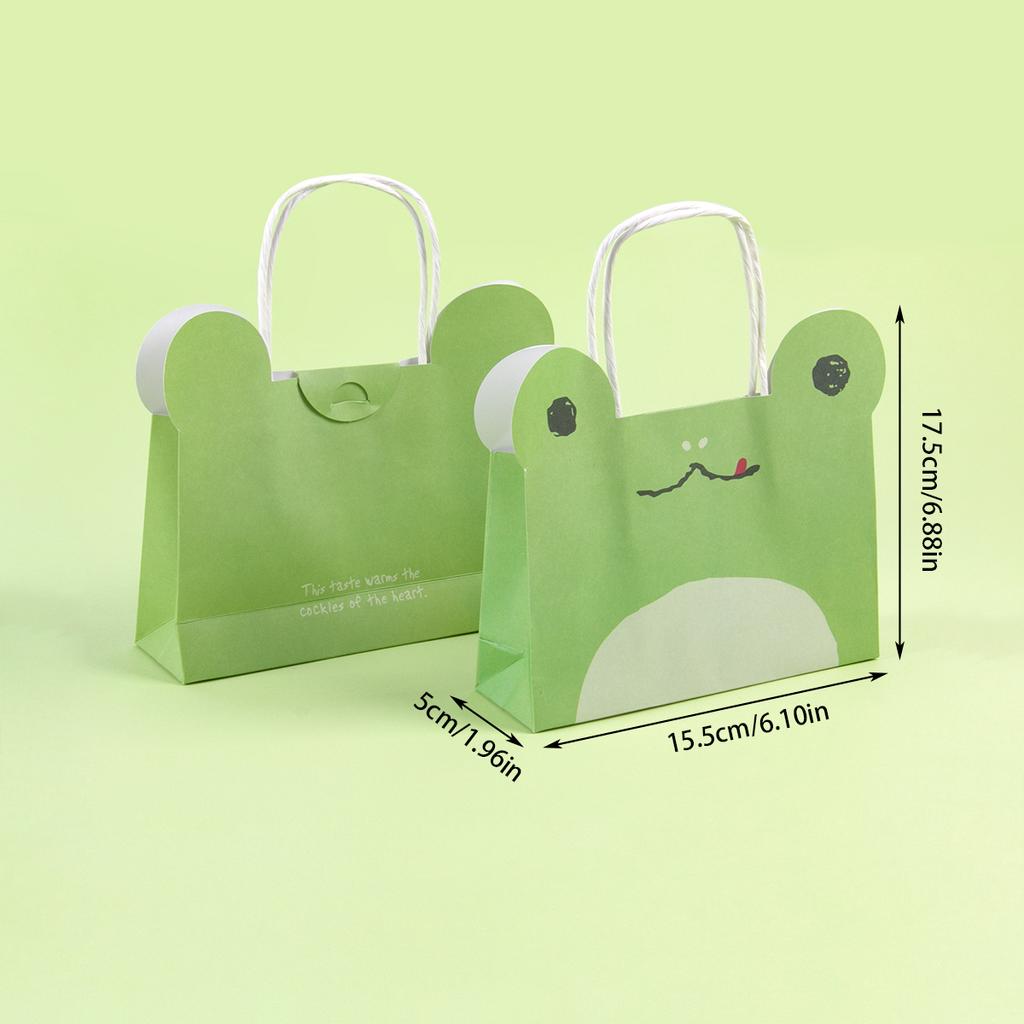 Safari Party Gift Bags Cute cartoon Jungle Animals Favor paper Bags with Handles Candy Treat Bag for Kids Birthday Baby Shower