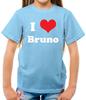 I Love Bruno - Kids T-Shirt - Fan Gig Tour Music Singer Pop Songs