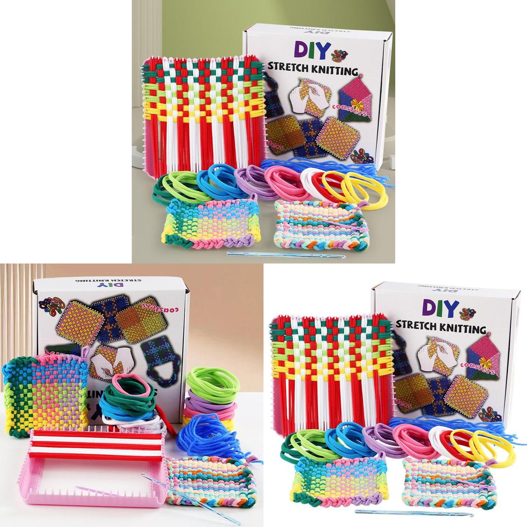 Handmade Diy Fabric Wallet Gift For Kids With Rainbow Elastic Cord For Creative Play
