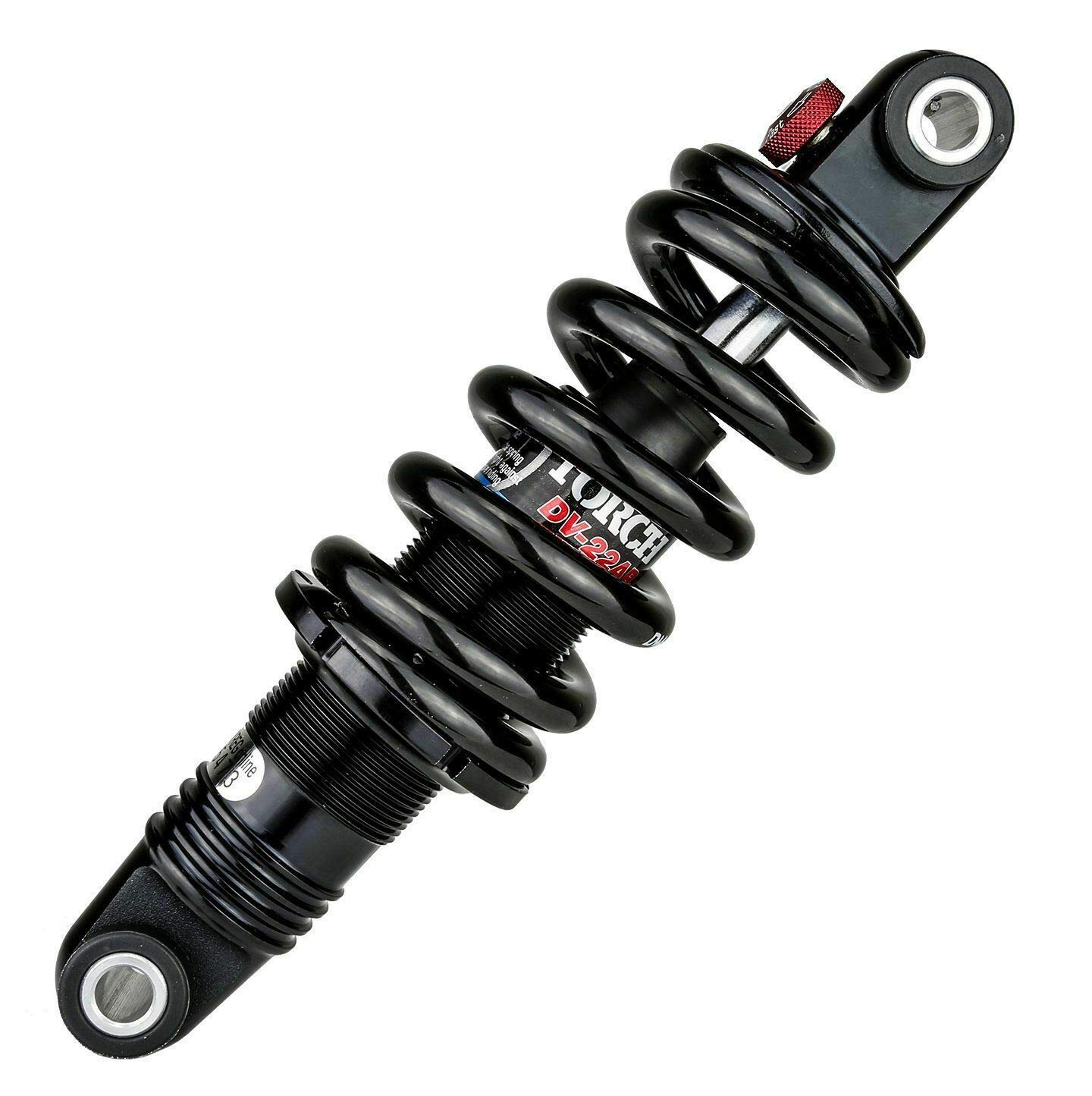 

DNM Damping 2 System Mountain Bike Rear Shock with Anodized Aluminum AL 6061 Coil 750 165mm x 35mm Rebound/Preload Spring, lbs, (6.5 )