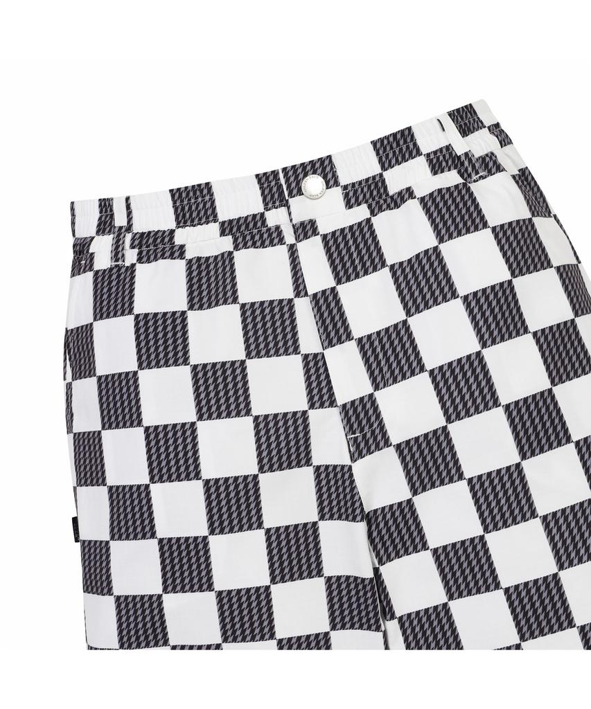 Goldeunbeeo (M) Checker Board Printed Shorts G4Pam26401Whx