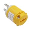 15 Ampér 125 Volt 5-15P 2pólová 3vodičová uzemněná elektrická zástrčka s rovnými kolíky