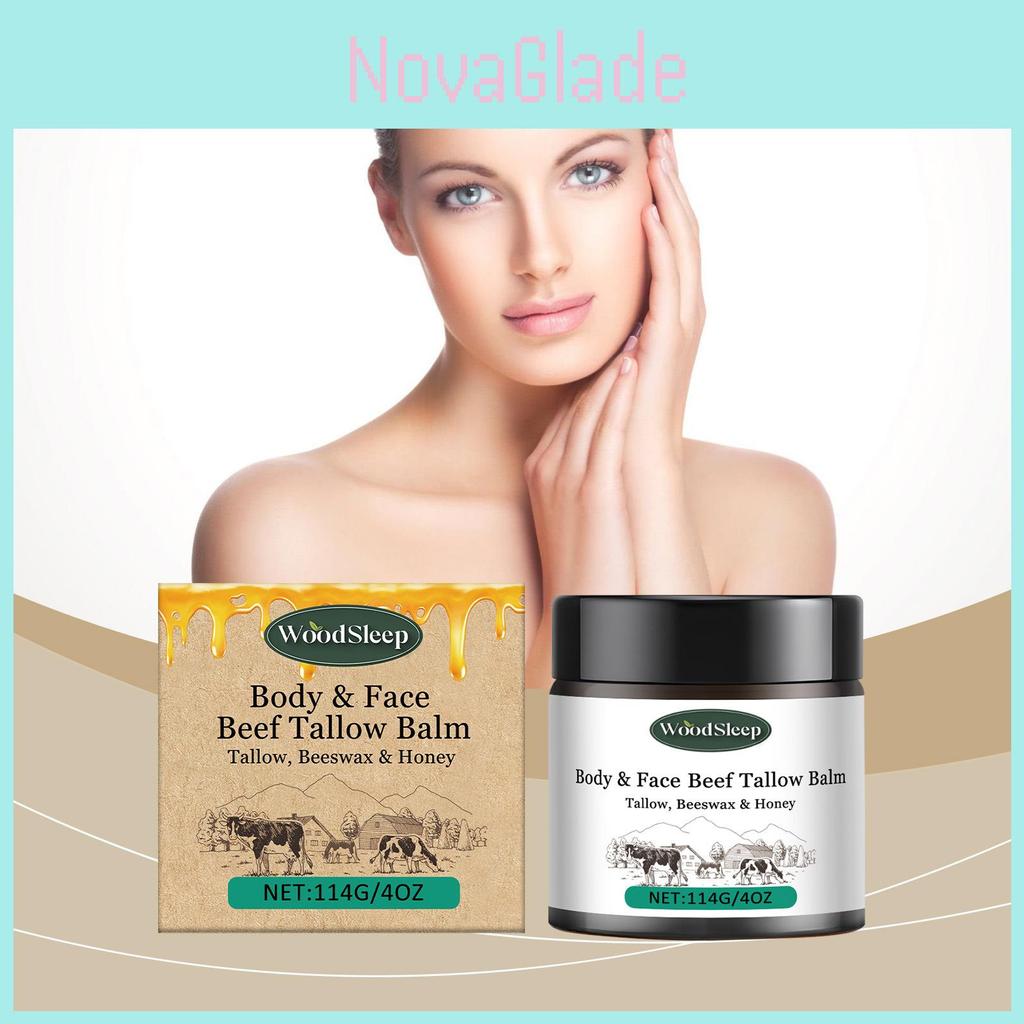 Woodsleep Rinderfett Grasgefüttert Feuchtigkeitscreme für Seidig Weiche Hydrierte Haut
