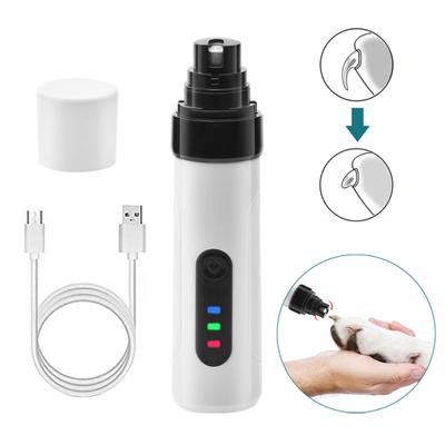 Electric Pet Nail Grinder Silent Low Vibration Dog Nail Clipper Claw Trimming