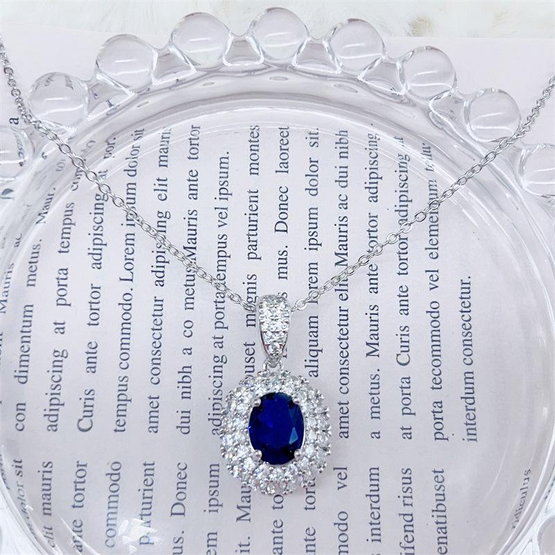 Royal Gem Necklace: Women s European & American Style, Full Diamond Inlaid, Elegant Temperament Neck Accessory d1982