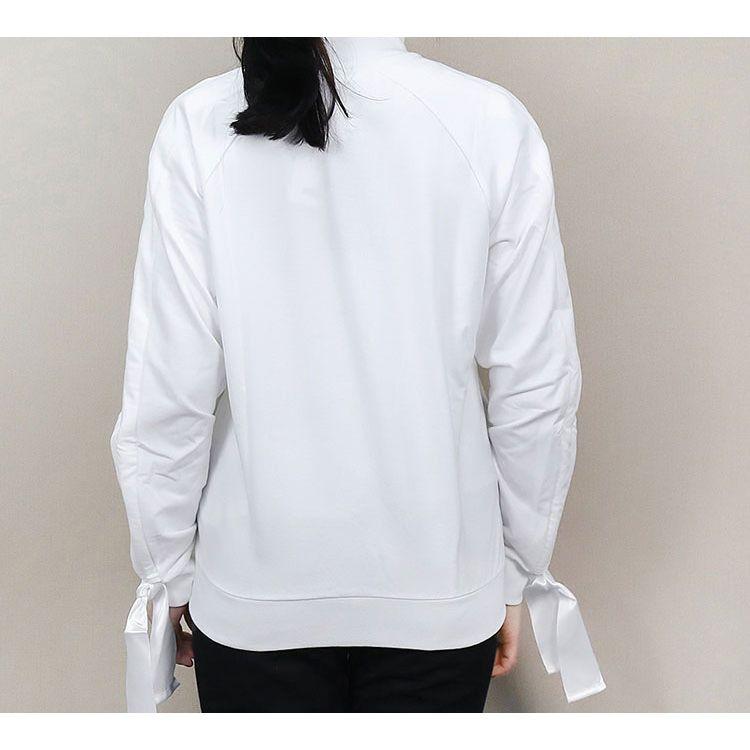 Puma High Collar Casual Jacket With Cuff Ties Women Jacket White 850234-02