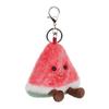 Fresh Watermelon Cute Soft Animal Keychain Plush Suitable for Men and 9cm [Apricot Lamb] Toy, Women, Backpack, Wallet,