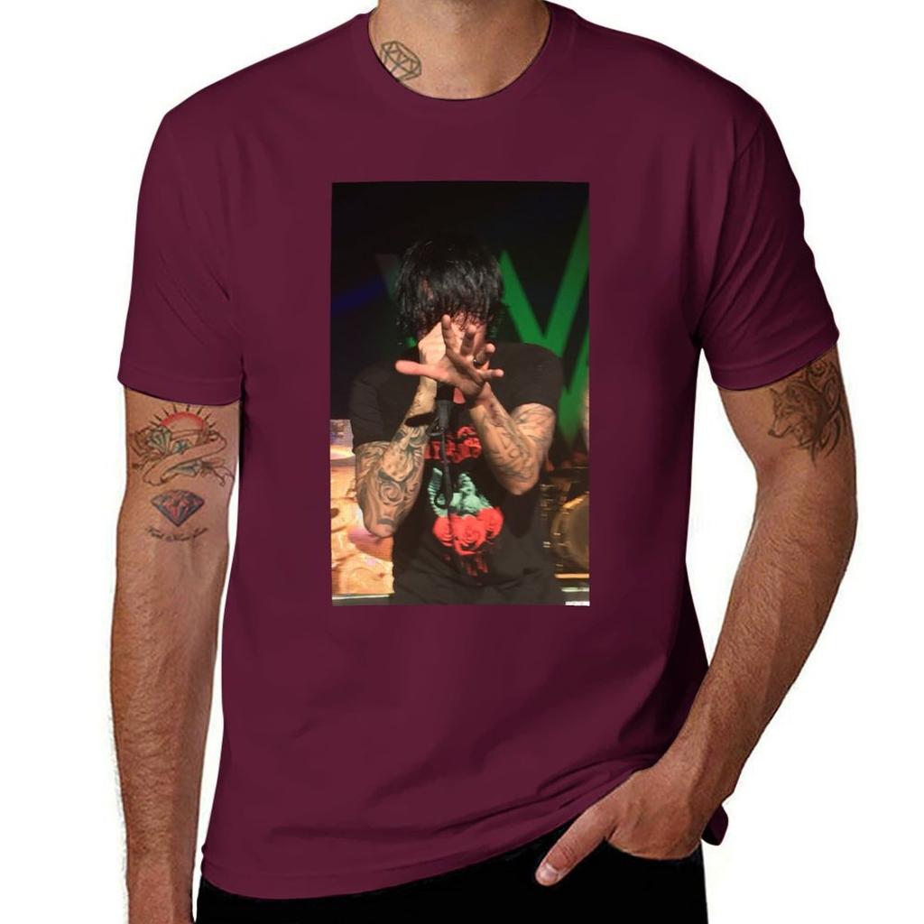 Kellin Quinn Tshirt Summer Tops Anime Clothes T Shirts for Men Cotton