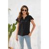 Womens Loose Fit Casual Short Sleeve T-Shirt Round Neck Comfortable Street Style Top