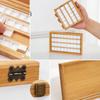 Empty Bamboo Watercolor Box with Lid Paint Storage Box New Paint Palette  Painting Art Supplies