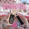 Suzuki Double Sided Slide Key Case Cute Key Case Wagon R Stingray Plum Blossom Compatible with MR Sakura Smart Key Case 4 [Nacalikeey] Wagon, Alto,