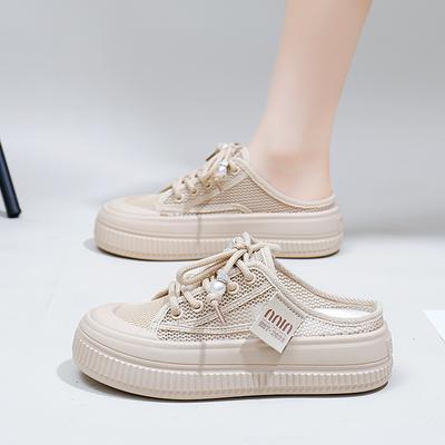 Sandalias de Verano Nuevas sin Cierre para Mujer Ropa de Exterior Zapatillas de Plataforma INS Zapatos de Playa Casuales Retro