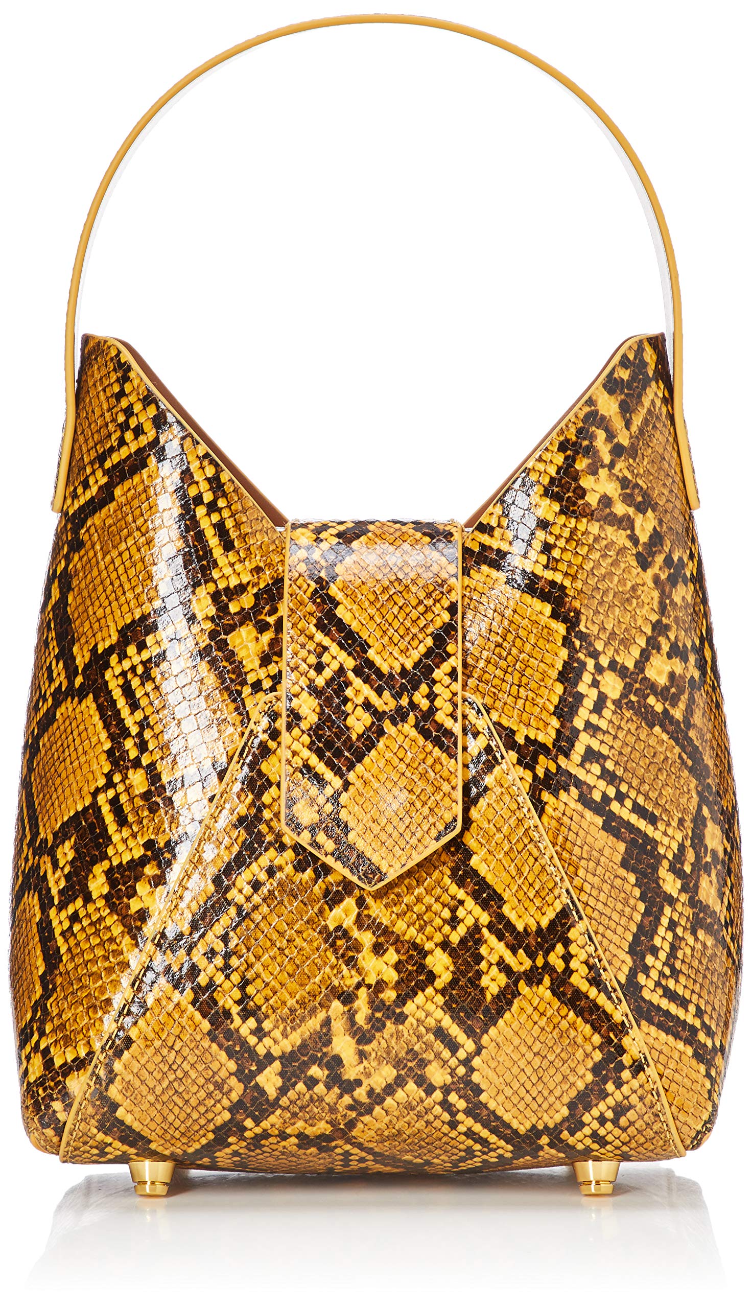 

[Hazel] Fez Snake Print Shoulder Bag, Fez Yellow