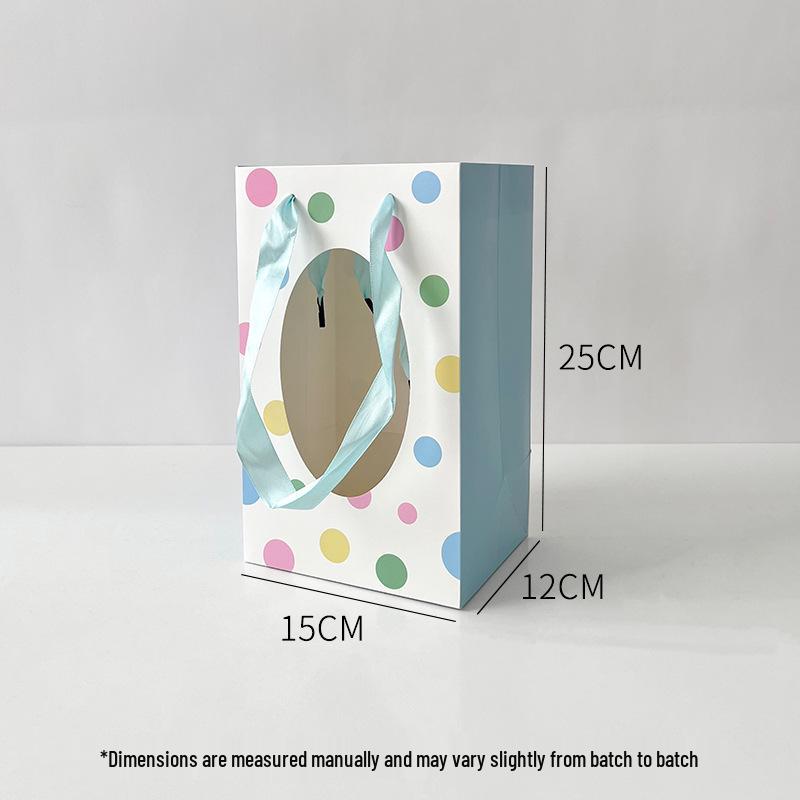 Xin Sheng Luxury Floral Tote Bag for Fluffy Shaved Ice and DIY Gift Packaging