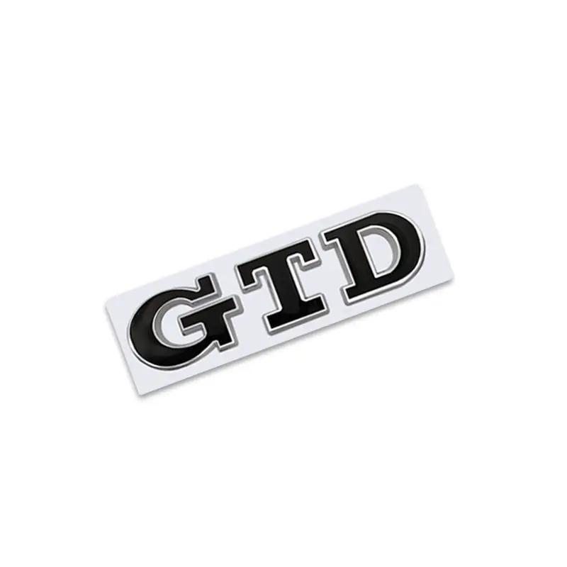 2026 Hot For VW VOLKSWAGEN 3D Metal GTD Logo Car Rear Trunk Badge Sticker Front Grill Emblem For VW Polo Golf 4 5 6 7 GTD MK4 MK