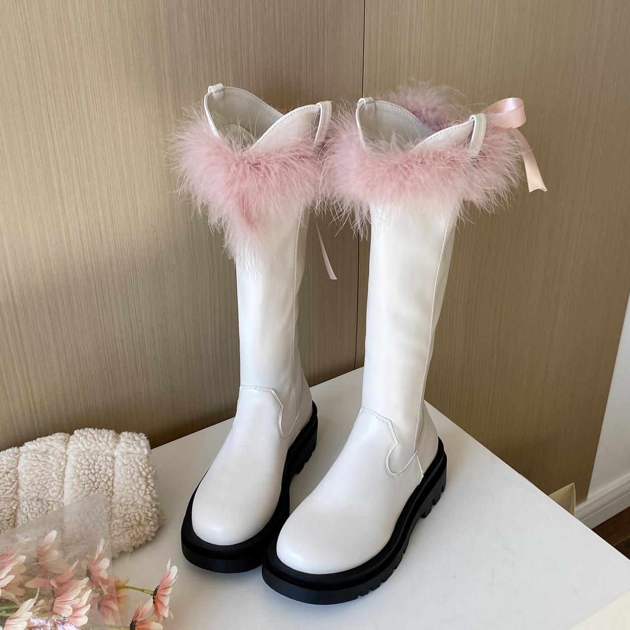 

Женские сапоги на плоской платформе с высоким коленом, зимние ботинки из кожи на меху, зимние трендовые ботинки «Челси», модные спортивные ботинки для мотоциклистов 39