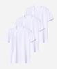 Muji [3Pack] Domestic 20-Count Combed Linen Heavyweight Basic Plain Unisex Short Sleeve T-Shirt (Type B)
