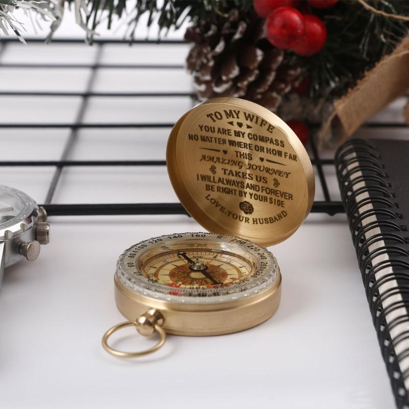 Personalized Compasses Vintage Directional Compasses Adventure Accessory Birthday Gift for Son/Daughter/Husband/Wife
